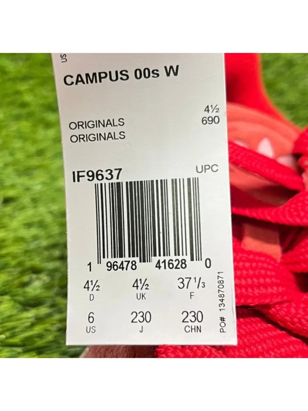 Adidas Campus 00s Better Scarlet Pink Red Womens Size 6 Athletic Shoes Sneakers